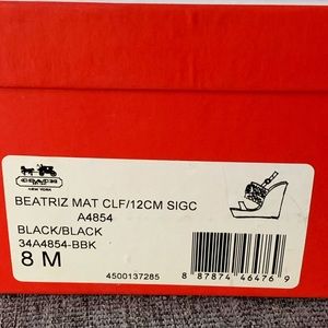 Coach Black Wedges Size 8